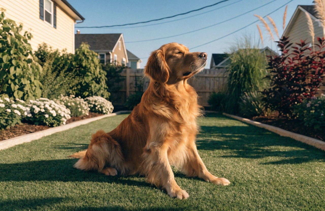 Pet-friendly artificial grass lawn for a home in The Entrance NSW