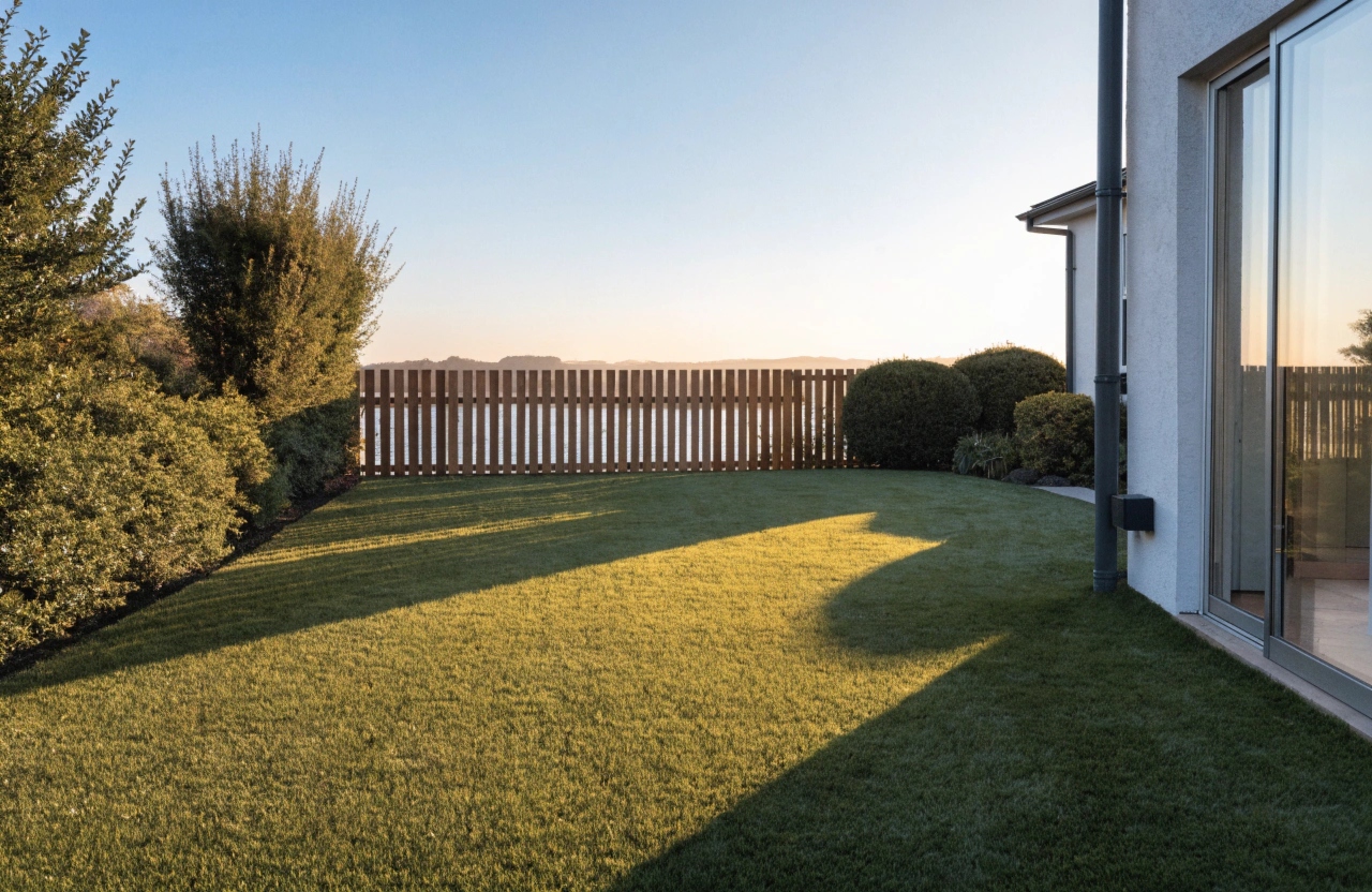 Artificial grass installation in a Tuggerawong backyard with lake views