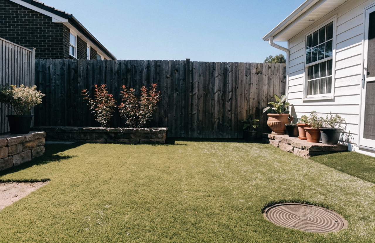 Artificial grass installation in a Gorokan residential backyard